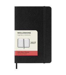 Щоденник Moleskine 2027 кишеньковий Чорний М’який