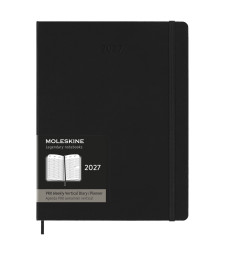 Щотижневик Moleskine Вертикальний PRO 2027 великий Чорний