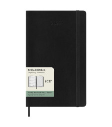 Щотижневик Moleskine 2027 середній Чорний М’який