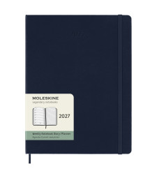 Щотижневик Moleskine 2027 великий Сапфір