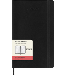 Щоденник Moleskine 2026-2027 середній Чорний Мʼякий
