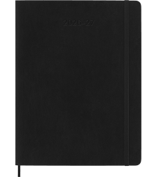 Щотижневик Moleskine 2026-2027 великий Чорний М’який