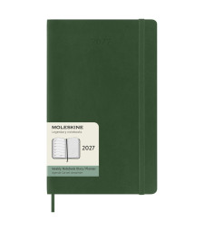Щотижневик Moleskine 2027 середній Миртовий Зелений М’який