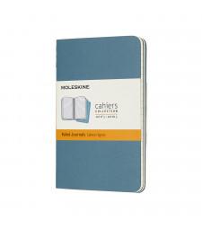 Набір зошитів Moleskine Cahier кишеньковий Лінійка Жвавий Блакитний